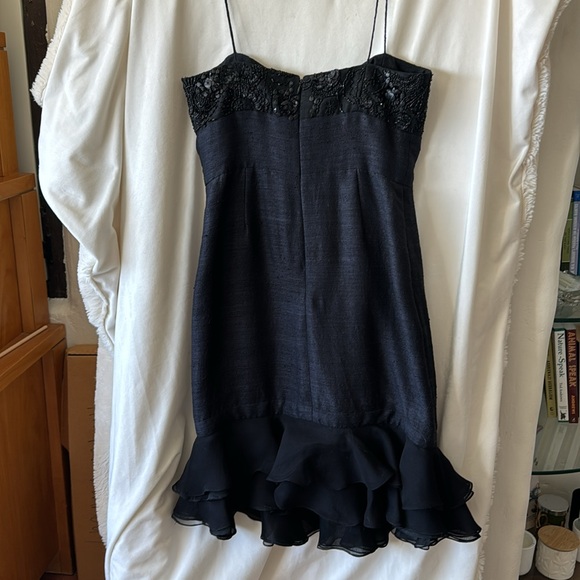 Dennis Basso silk dress size 10 - Picture 4 of 11